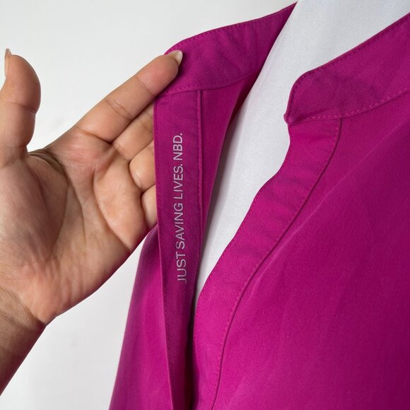 Figs Women's Pink Rafaela Oversized Medical Uniform Jacket Top Size XXL - Picture 10 of 12